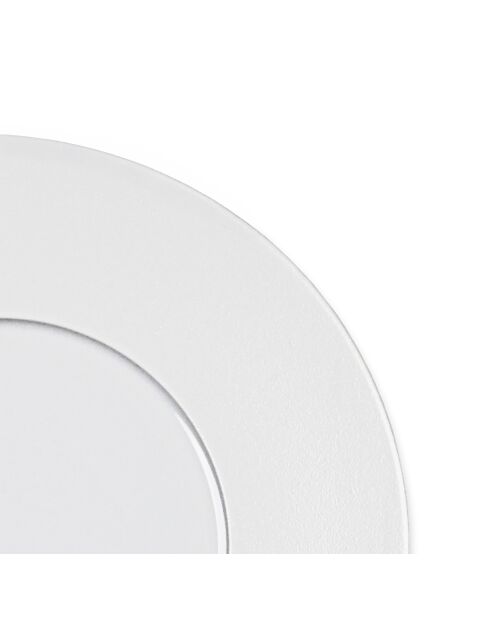 Lot de 6 assiettes plates Solène blanches - 27 cm