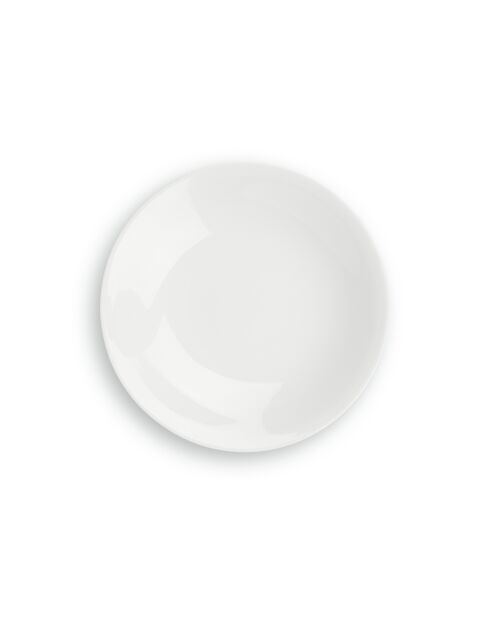 Lot de 6 assiettes creuses Taidu II en bone china blanc - 21,8 cm