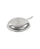 Hera Triplex-Bratpfanne mit Antihaftbeschichtung, schwarz/silber, 24 cm