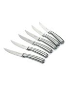 Lot de 6 couteaux à steak Élixir en inox argenté