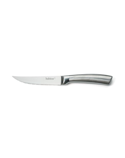 Lot de 6 couteaux à steak Élixir en inox argenté