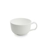 Service de 6 tasses et sous tasses à café Taidu II en bone china blanc - 23 cl