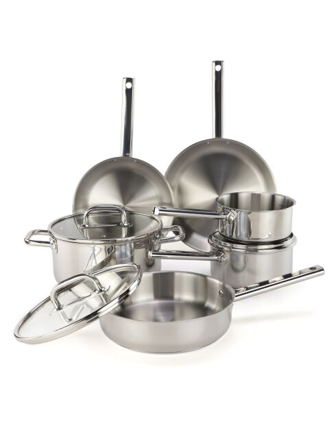 9-teiliges Set Épure aus silbernem Edelstahl