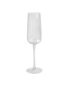 Lot de 6 flûtes à champagne Cléo en verre cristallin transparent - 28cl