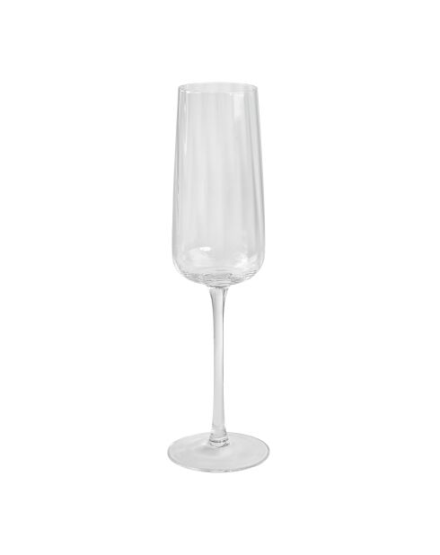 Set di 6 calici da champagne Cléo in vetro cristallino trasparente - 28cl