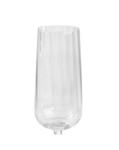 Set di 6 calici da champagne Cléo in vetro cristallino trasparente - 28cl