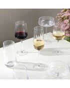 Lot de 6 flûtes à champagne Cléo en verre cristallin transparent - 28cl