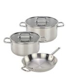 Serenis 5-teiliges silbernes Edelstahl-Set