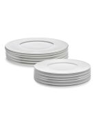 Service de 12 pièces Cosmo en porcelaine fine blanc