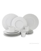 Service de 12 pièces Cosmo en porcelaine fine blanc