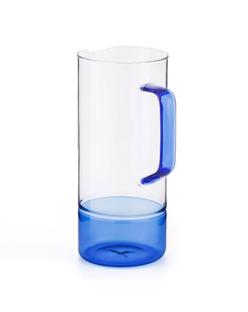 Carafe en verre Ambra bleu - 100cl