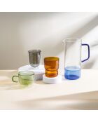 Carafe en verre Ambra bleu - 100cl