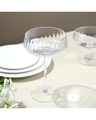 Set di 6 bicchieri da champagne svasati Cléo in vetro cristallino trasparente - 32cl