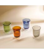 Lot de 2 Tasses double paroi en verre Ambra vertes - 20cl