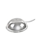 Hera Triplex-Wok mit Antihaftbeschichtung, schwarz/silber, 24 cm