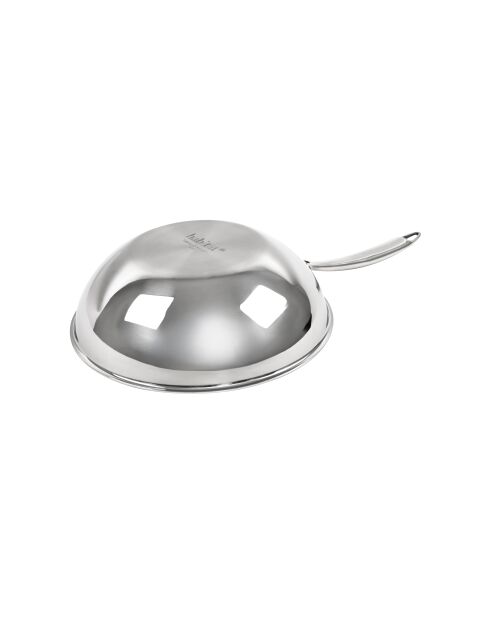 Hera Triplex-Wok mit Antihaftbeschichtung, schwarz/silber, 24 cm