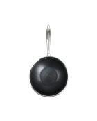 Hera Triplex-Wok mit Antihaftbeschichtung, schwarz/silber, 24 cm