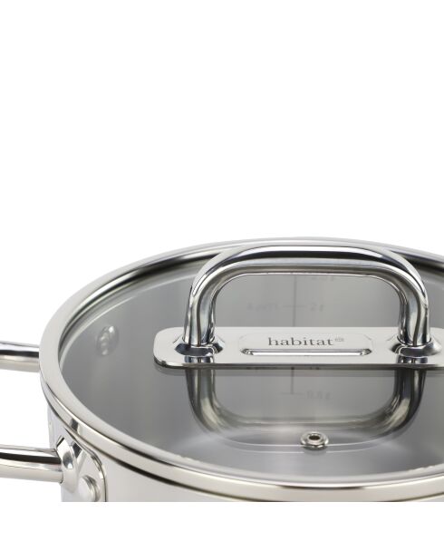 Épure verzilverde roestvrijstalen kookpot - 20 cm/2,9 L