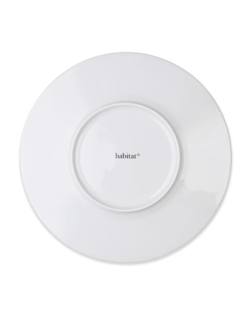 Service de 12 pièces Aurora en porcelaine fine blanc