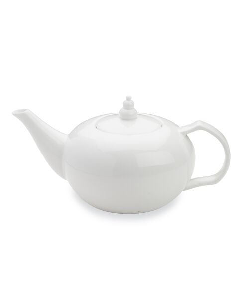 Théière Taidu II en bone china blanche - 150 cl