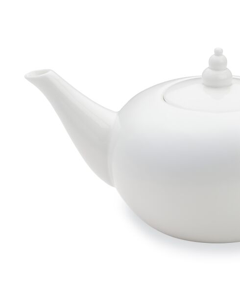 Théière Taidu II en bone china blanche - 150 cl