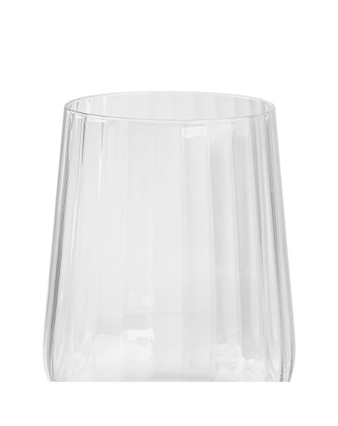 Set di 6 bicchieri da vino rosso Cléo in vetro cristallino trasparente - 43cl