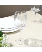Set di 6 bicchieri da vino rosso Cléo in vetro cristallino trasparente - 43cl