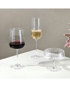 Set di 6 bicchieri da vino rosso Cléo in vetro cristallino trasparente - 43cl