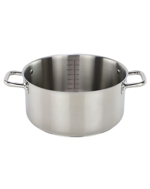 Épure verzilverde roestvrijstalen kookpot - 28 cm/8,2 L