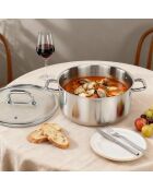 Épure verzilverde roestvrijstalen kookpot - 28 cm/8,2 L