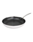 Hera Triplex-Bratpfannen mit Antihaftbeschichtung, Schwarz/Silber, 24/32 cm, 2 Stück