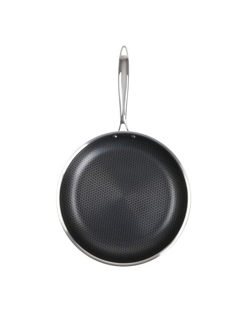 Hera Triplex-Bratpfannen mit Antihaftbeschichtung, Schwarz/Silber, 24/32 cm, 2 Stück