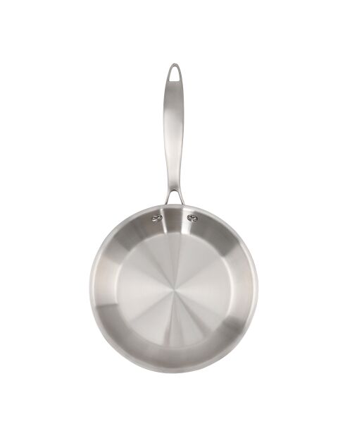 Silberne Triplex-Osmosepfanne, 28 x 5 cm/3 l