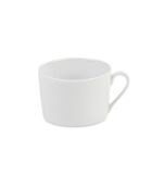 Lot de 6 tasses à café avec soucoupes Solène blanches - 12cl