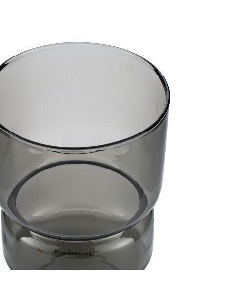 Lot de 2 Verres Ambra gris - 30cl