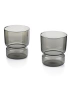Lot de 2 Verres Ambra gris - 30cl
