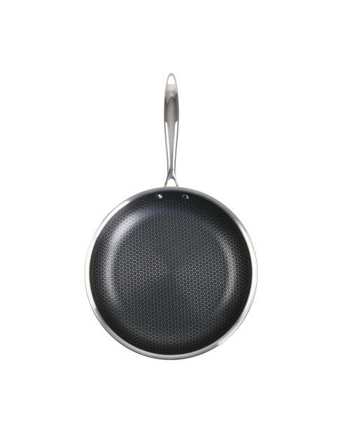 Hera Triplex-Bratpfanne mit Antihaftbeschichtung, schwarz/silber, 28 cm
