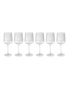 Lot de 6 verres à vin blanc Cléo en verre cristallin transparent - 33cl