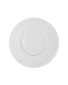 Lot de 6 assiettes à dessert Solène blanches - 23,5 cm