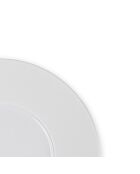 Lot de 6 assiettes à dessert Solène blanches - 23,5 cm