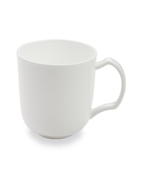 Lot de 6 mugs à thé Taidu II en bone china blancs - 38 cl