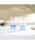 Lot de 2 Verres Ambra bleu - 35cl