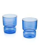 Lot de 2 Verres Ambra bleu - 30cl
