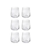 Lot de 6 verres à eau Cléo en verre cristallin transparent - 35cl