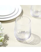 Lot de 6 verres à eau Cléo en verre cristallin transparent - 35cl
