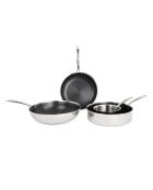 Hera Triplex Antihaft-Set 4-teilig schwarz/silber