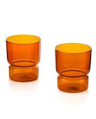 Lot de 2 Verres Ambra orange - 30cl