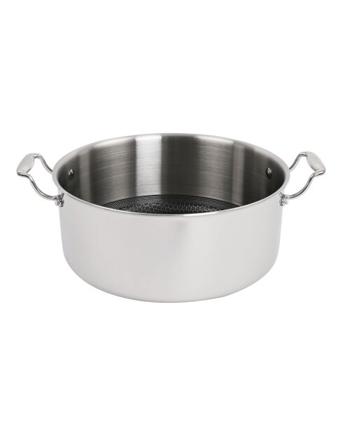 Hera Triplex 7-teiliges antihaftbeschichtetes Set in Schwarz/Silber