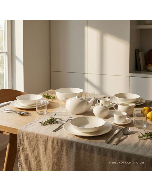 Crémier Taidu II en bone china blanc - 28 cl