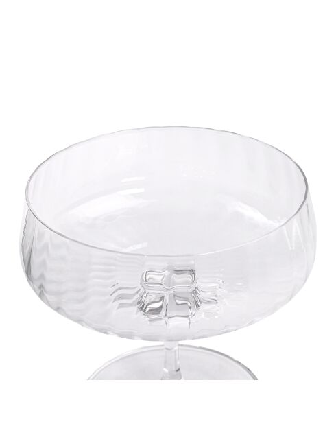 Set di 6 coppette da gelato Cléo in vetro cristallino trasparente - 28cl